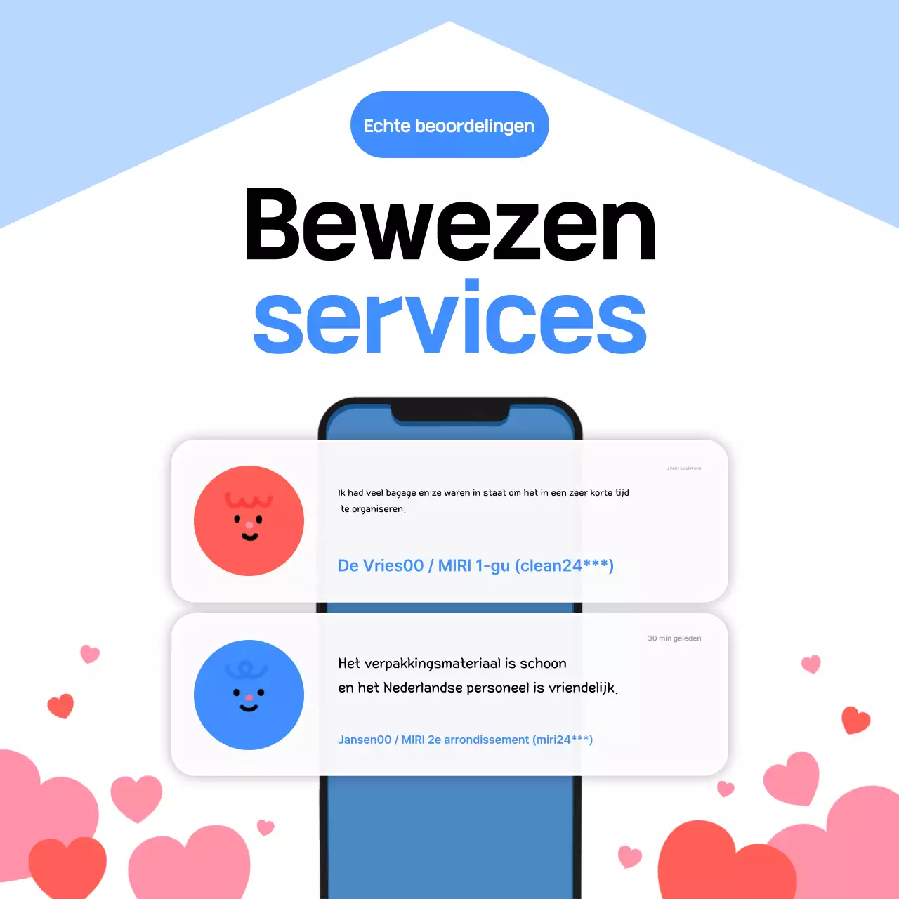 Verhuisadvertentie Blue Baby