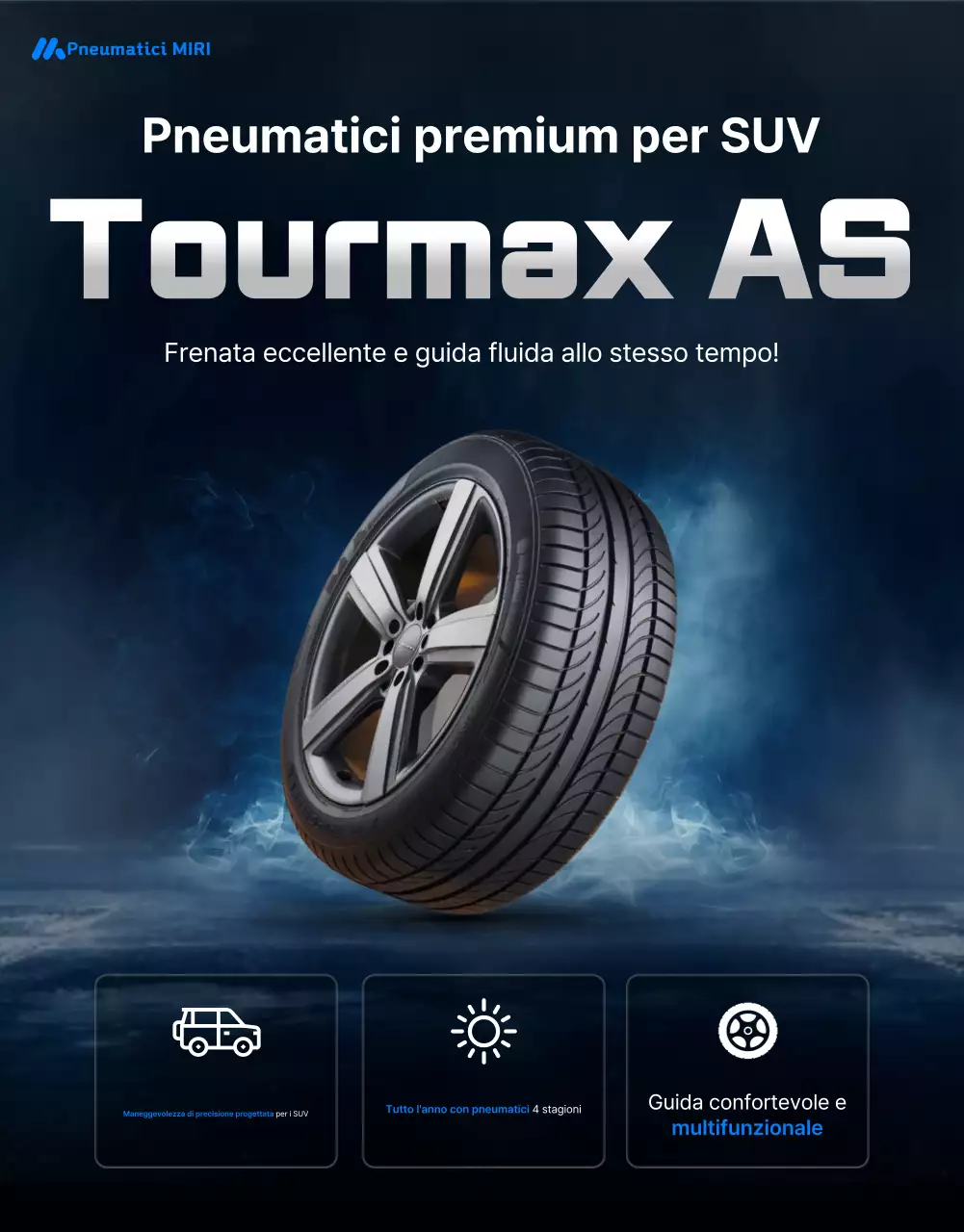 Pubblicità di Blue Modern Tire