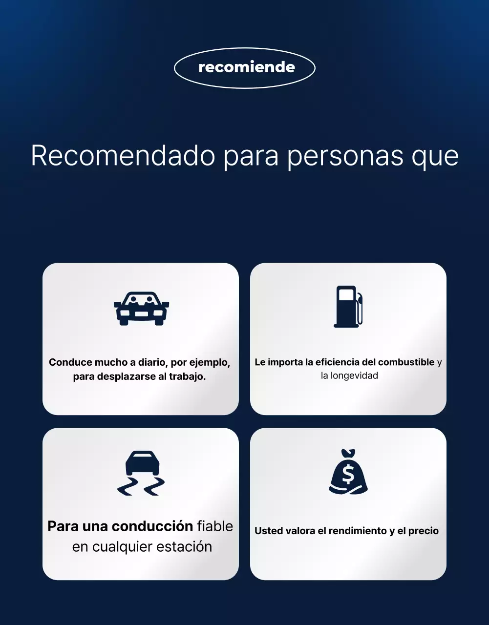 Anuncio de neumáticos modernos azules