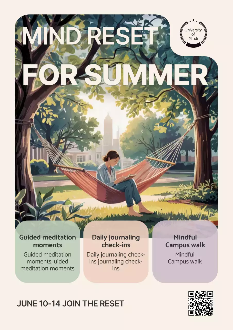 green minimal wellness event