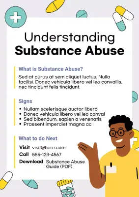 Yellow Modern Health Guide Poster