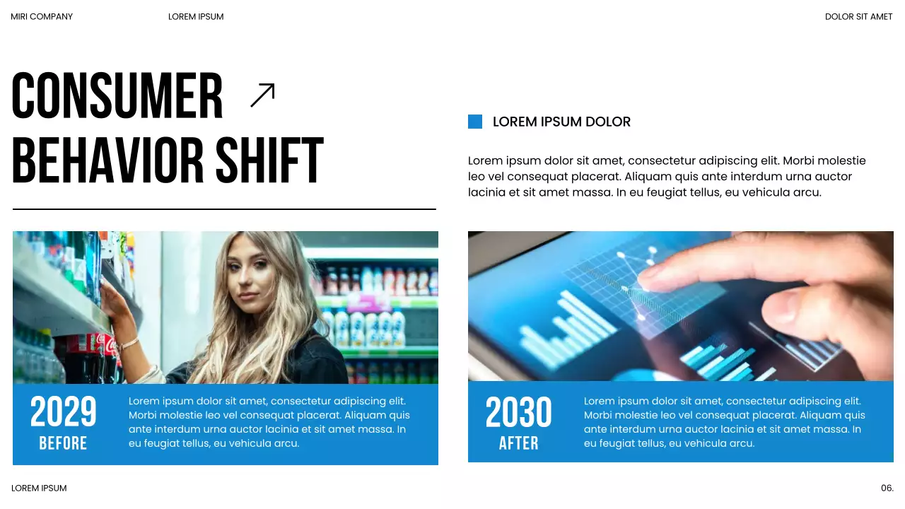 Blue Bold Modern Market Trends Report Presentation