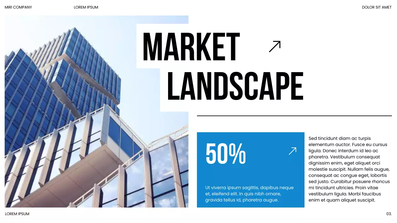 Blue Bold Modern Market Trends Report Presentation