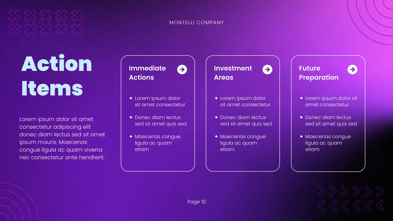 Purple Modern Market Trends Report Presentation