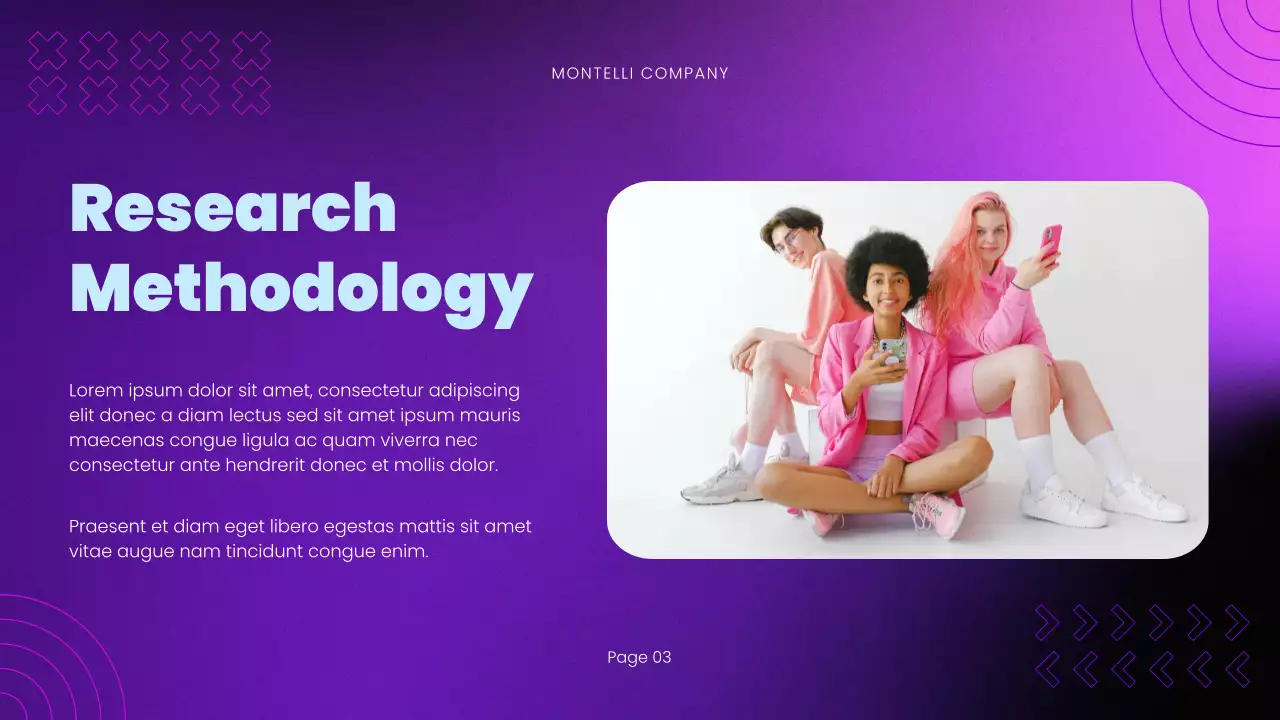 Purple Modern Market Trends Report Presentation