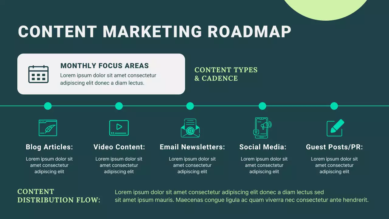 Navy Modern Marketing Guide Presentations