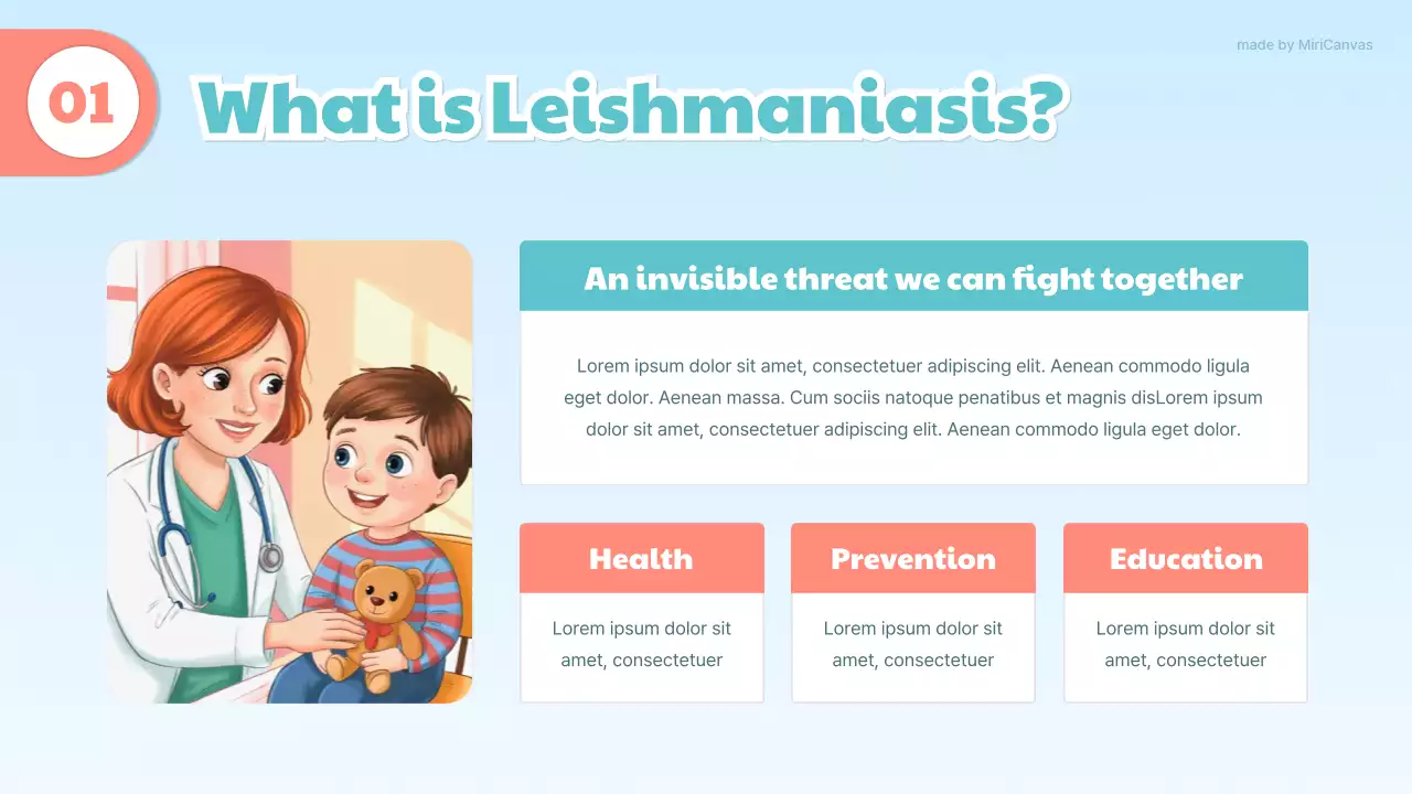 Blue and Orange Cute Medical Presentation