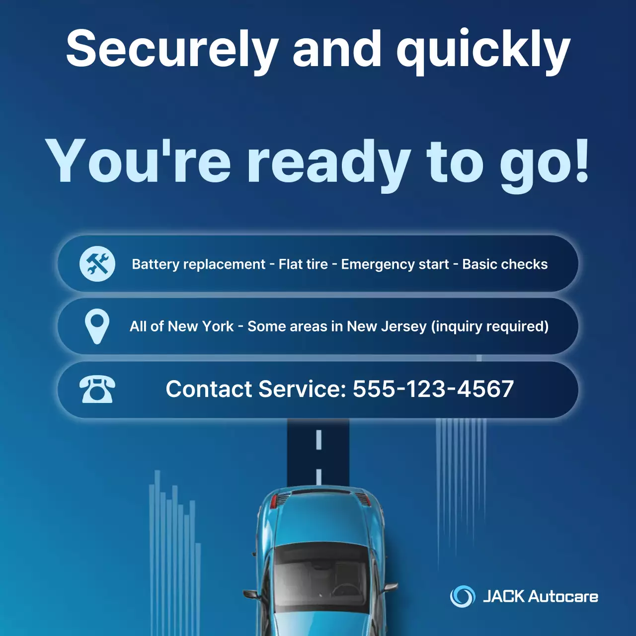 Hướng dẫn dịch vụ xe Blue Modern