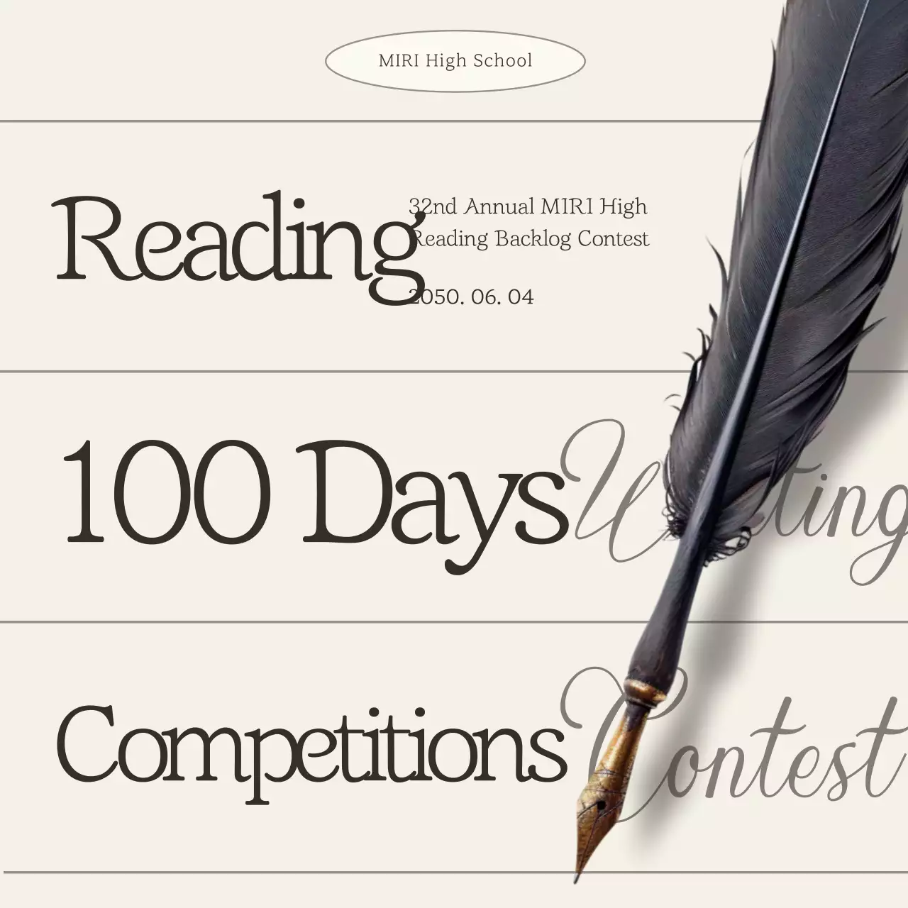 Beige Classic Reading Contest