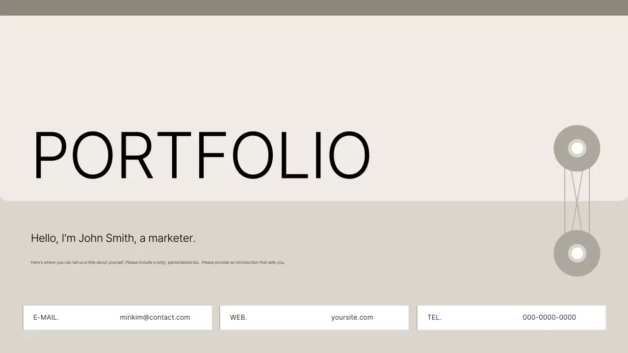 Introducing Beige Clean Portfolio