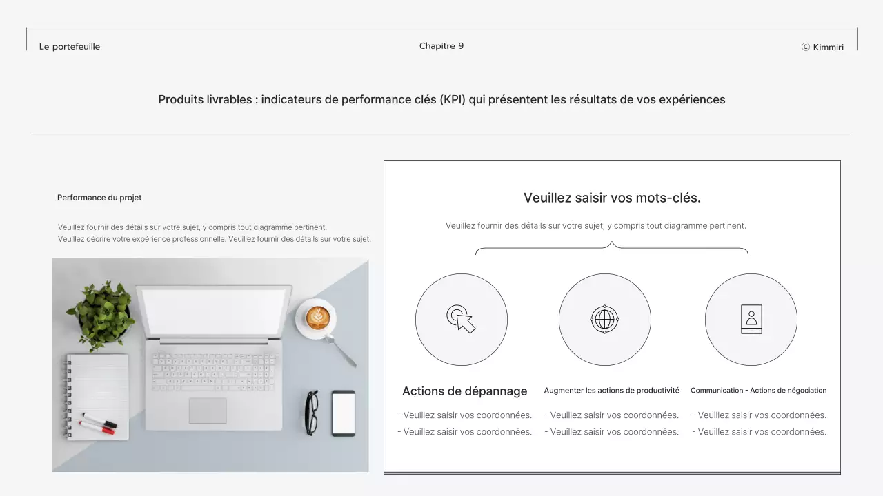 Papeterie moderne grise