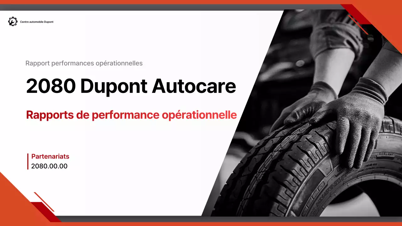 Rapport sur les voitures modernes rouges