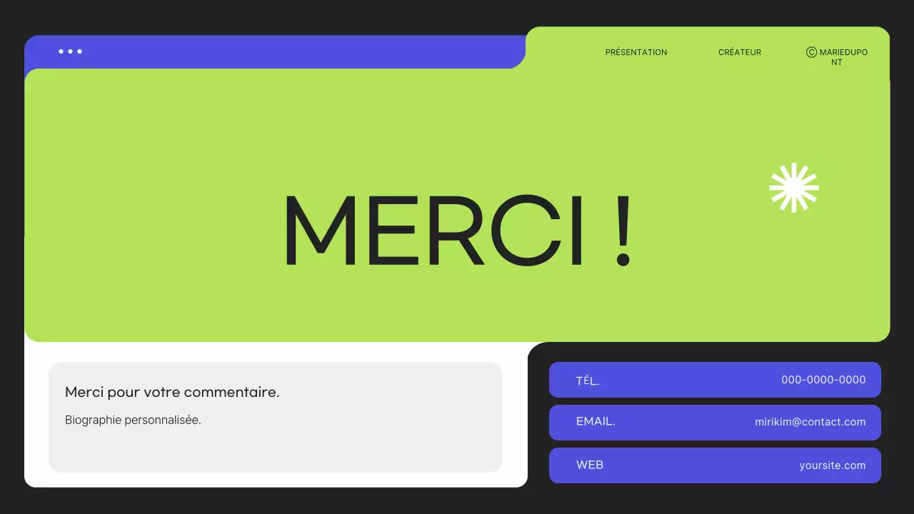 Papeterie de portefeuille moderne et verte