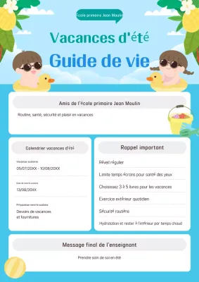 Guide des vacances d'été de Sky Blue Baby