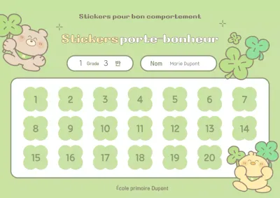 Autocollant de félicitations pour bébé vert