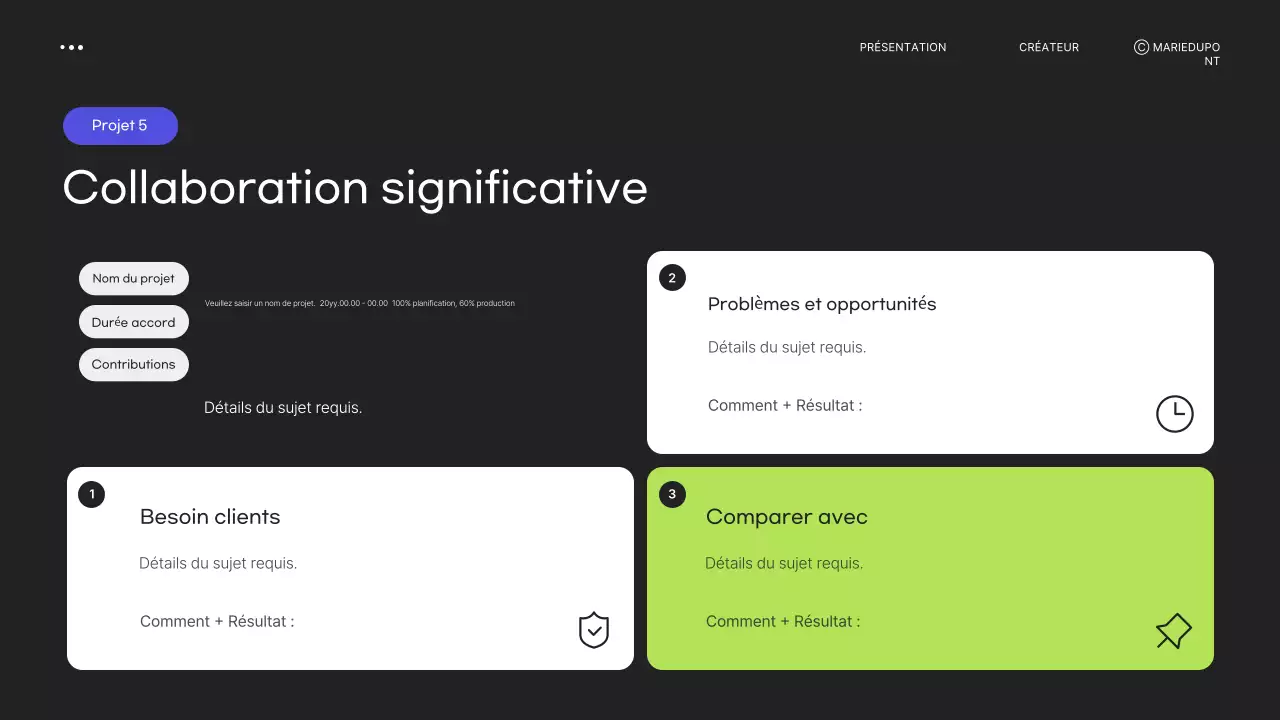 Papeterie de portefeuille moderne et verte