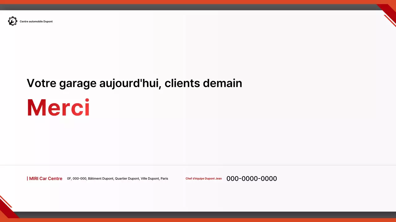 Rapport sur les voitures modernes rouges