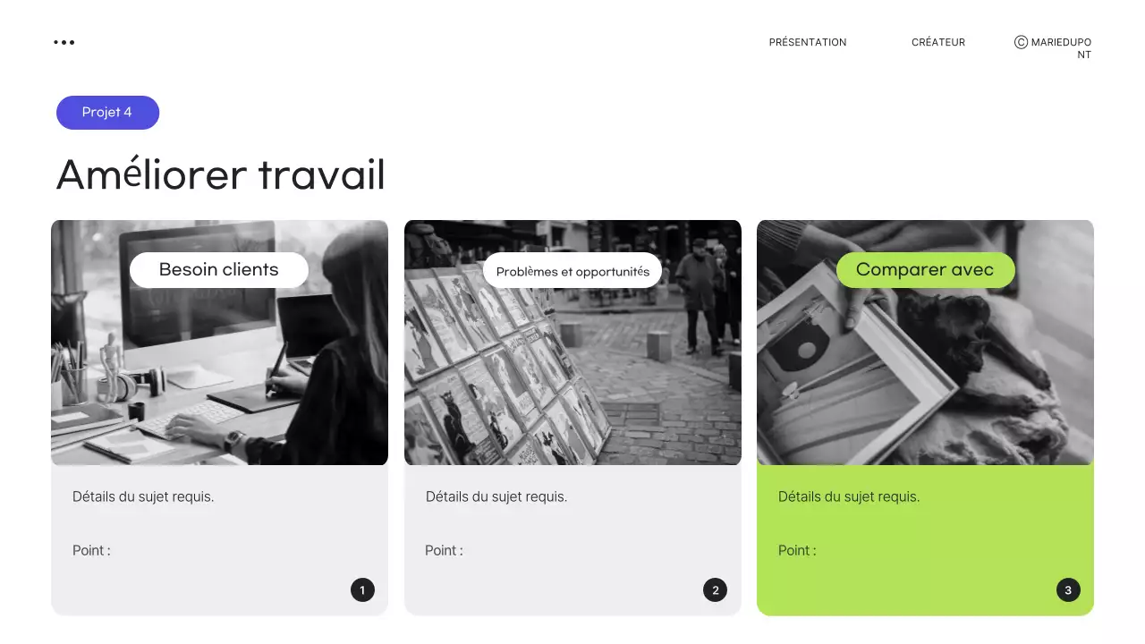 Papeterie de portefeuille moderne et verte