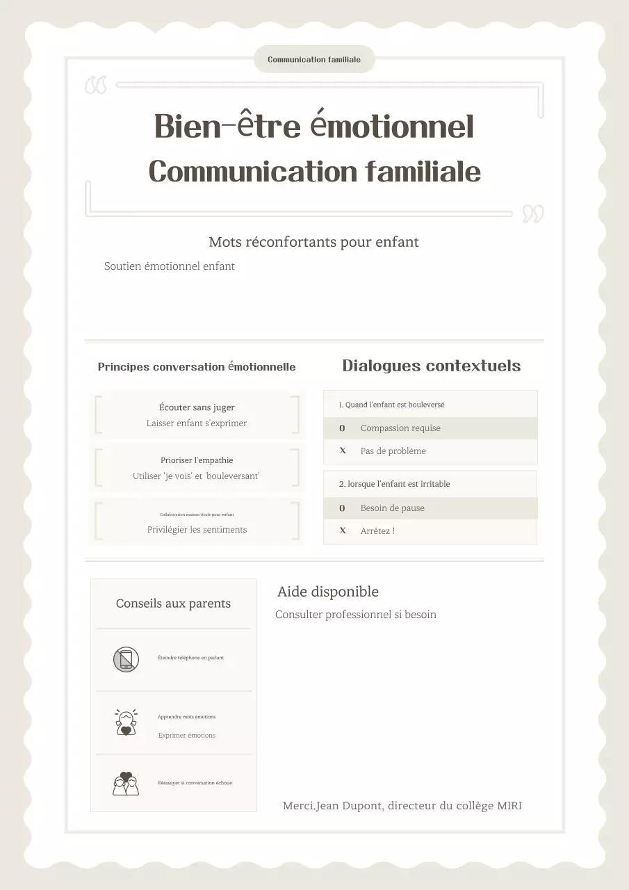 Guide du matériel pédagogique simple beige