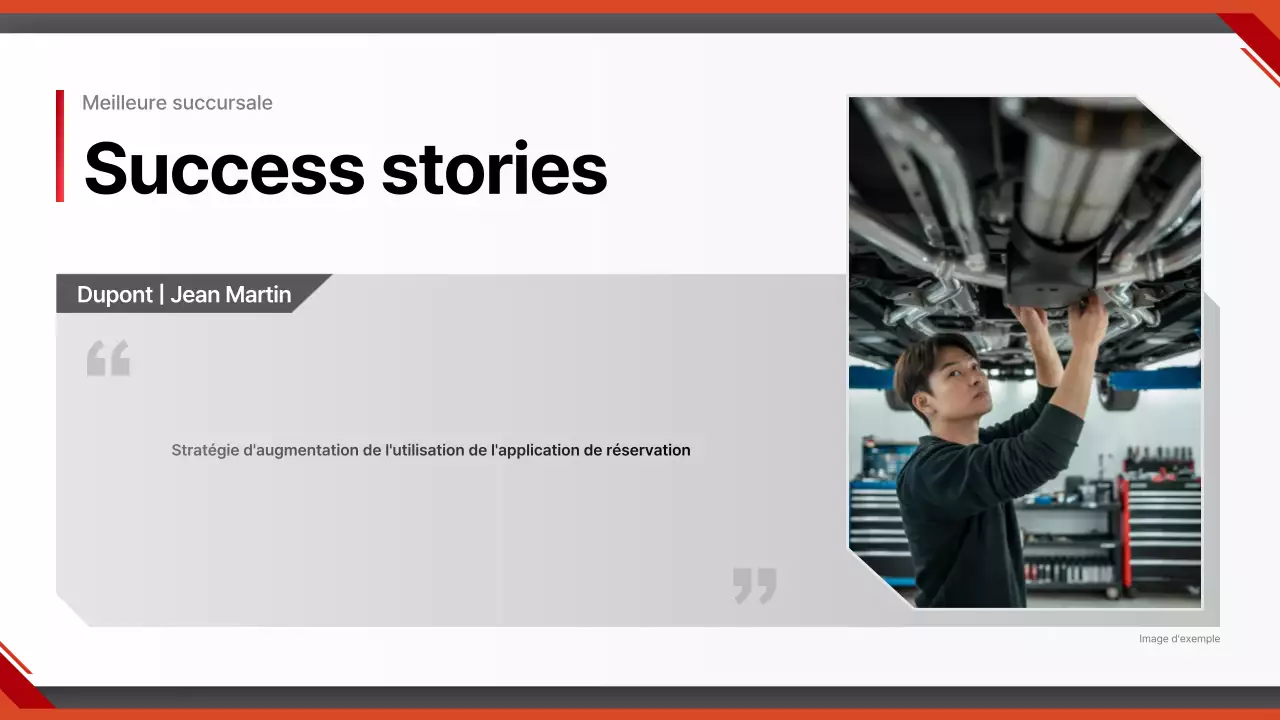 Rapport sur les voitures modernes rouges