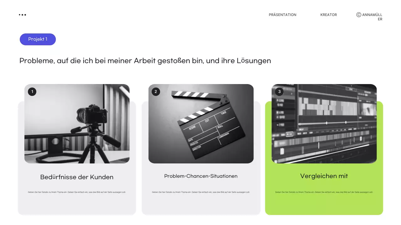 Grünes modernes Portfolio-Briefpapier