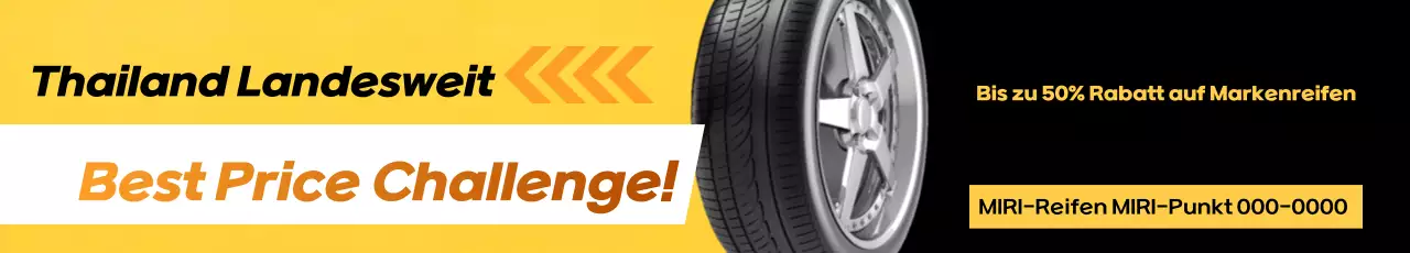 Orange Clean Tire Rabattanzeige