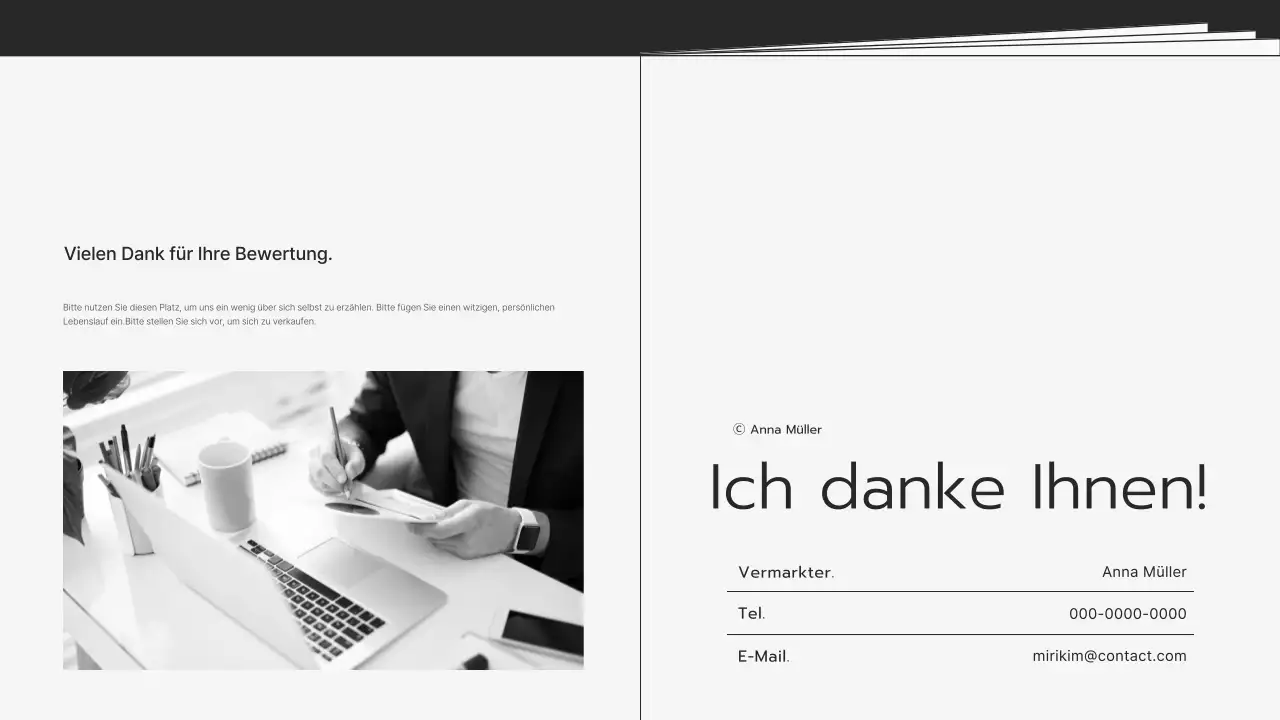 Graues modernes Portfolio-Briefpapier