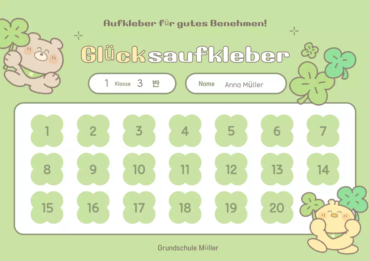 Grüner Baby-Lob-Aufkleber