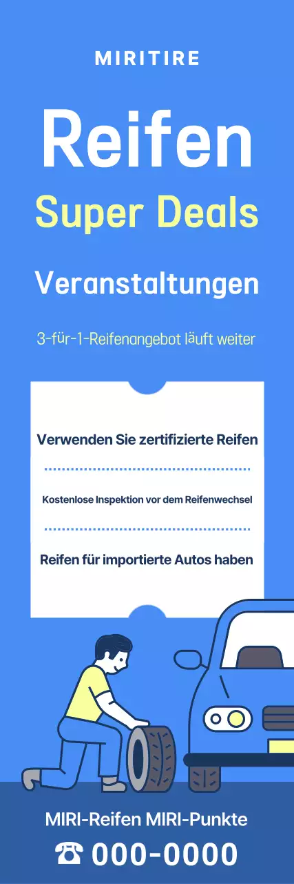 Blaues Clean Car Event