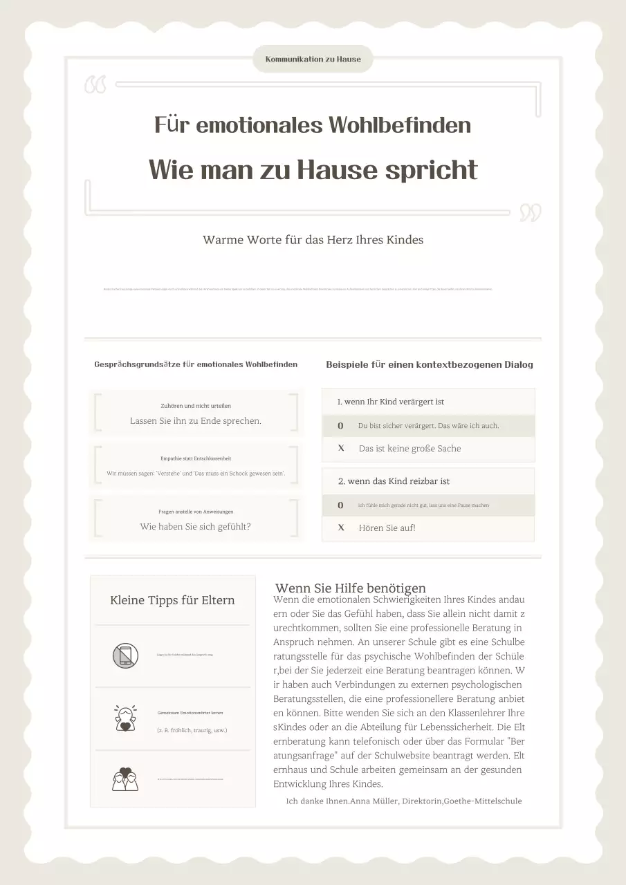 Beige Simple – Leitfaden für Lehrmaterialien