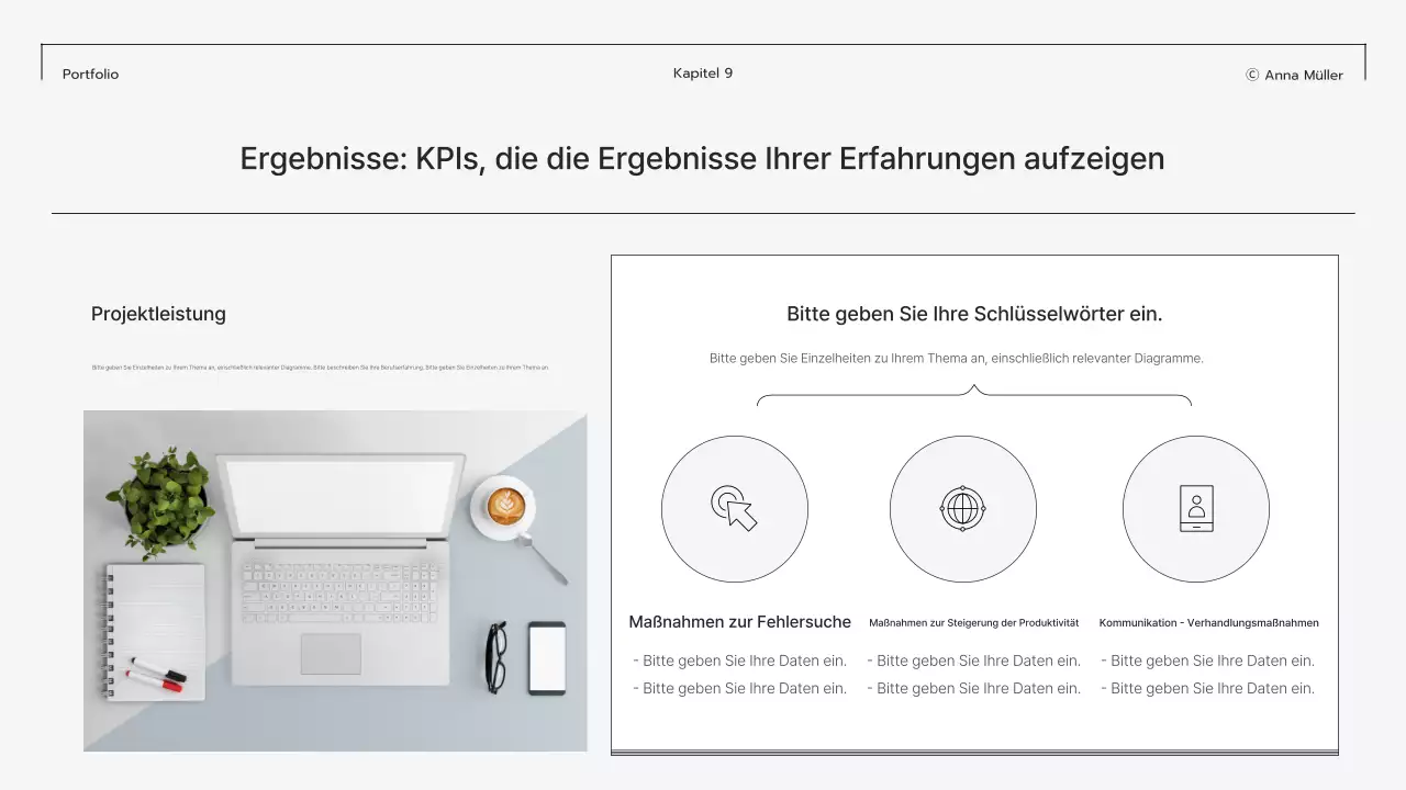 Graues modernes Portfolio-Briefpapier