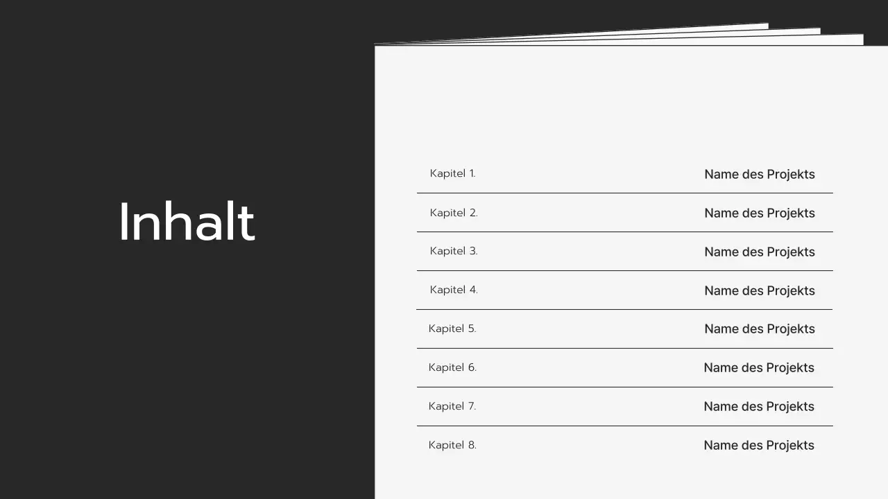 Graues modernes Portfolio-Briefpapier