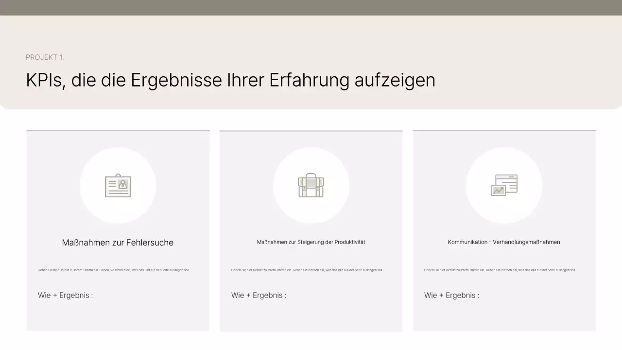 Einführung des Beige Clean Portfolios