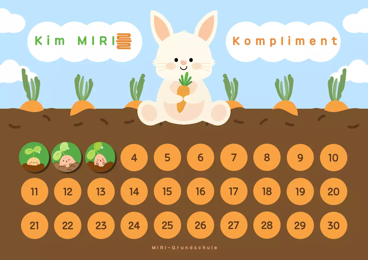 Himmelblauer süßer Komplimentaufkleber für Babys