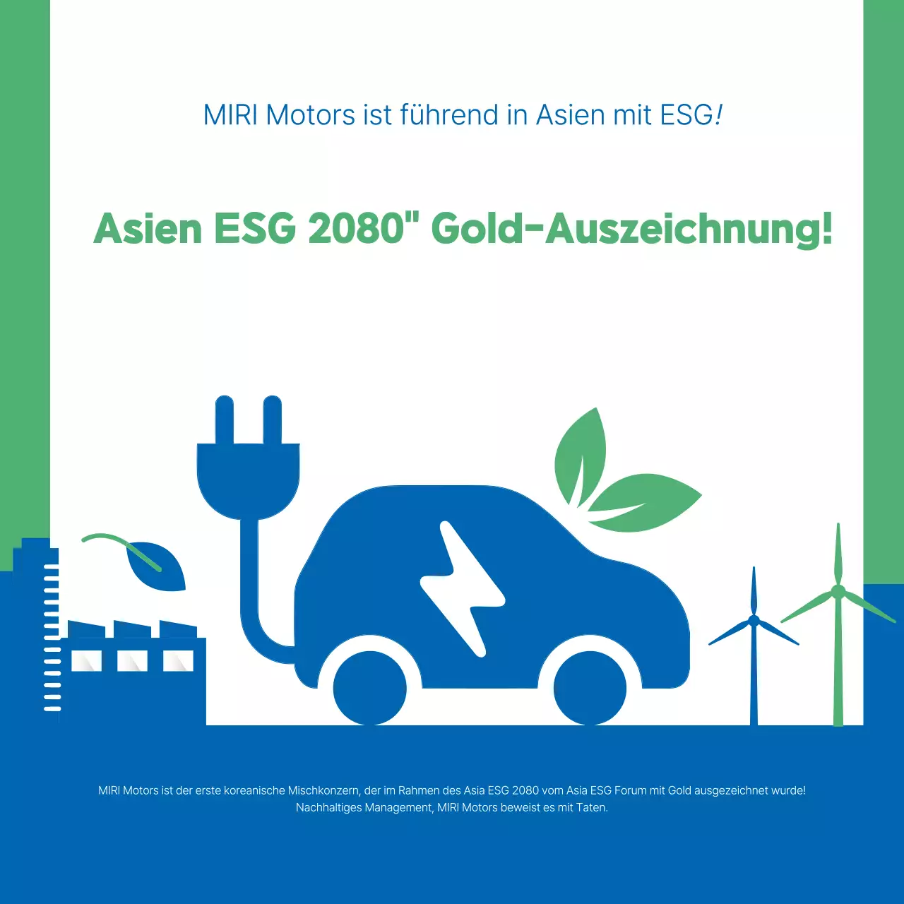 Förderung des grünen, modernen und nachhaltigen Managements