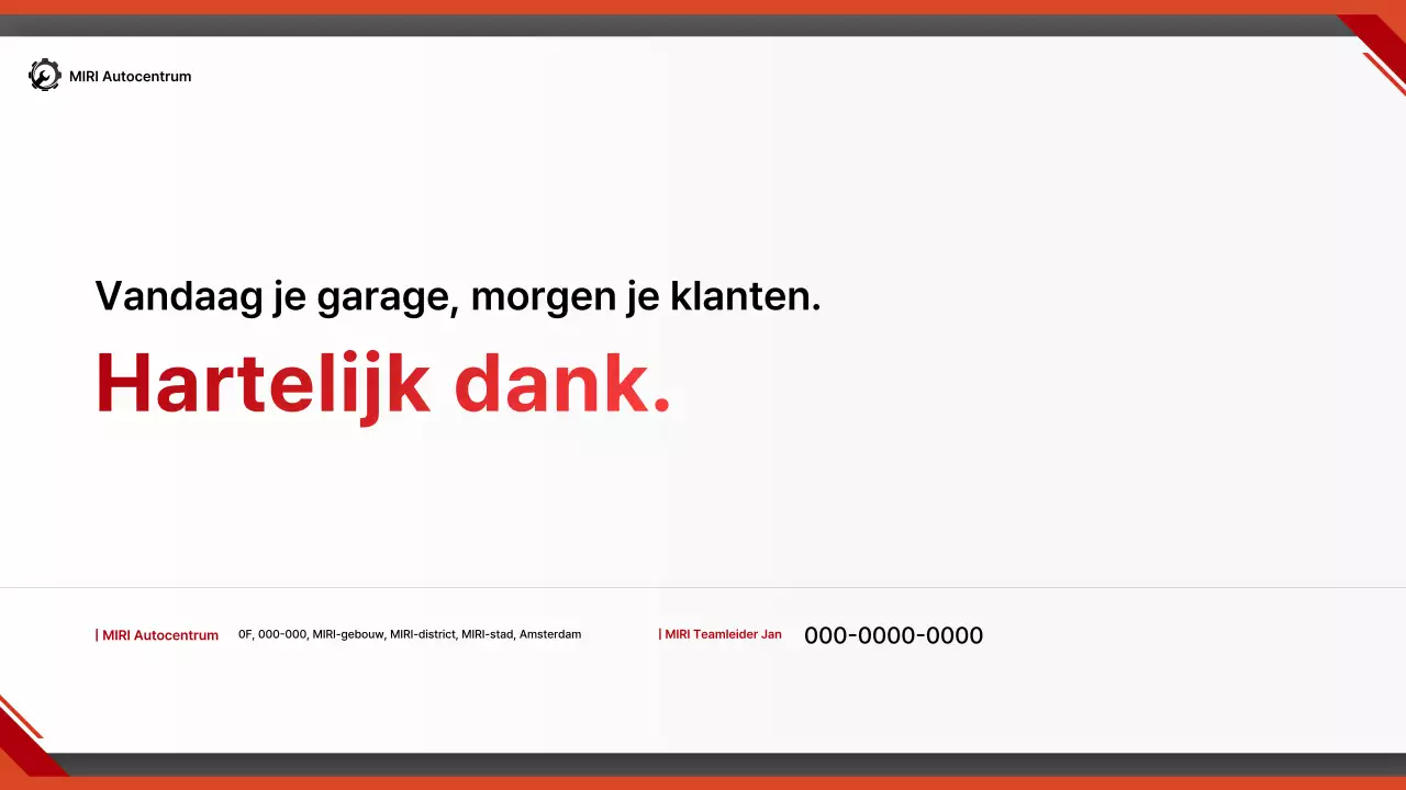 Rode moderne auto rapport