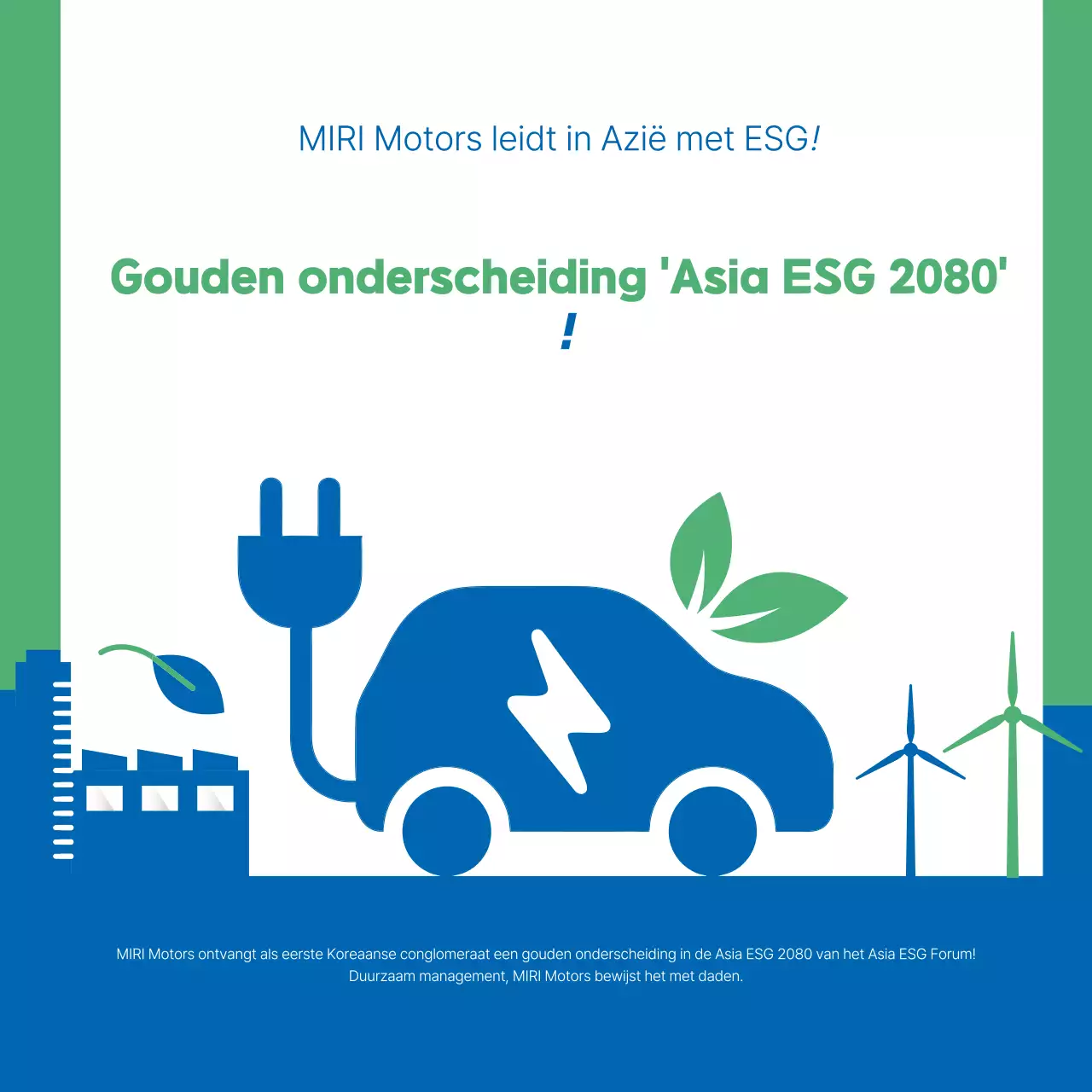Promotie van Groen Modern Duurzaam Management