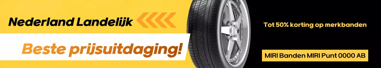 Advertentie voor korting op Orange Clean Tire