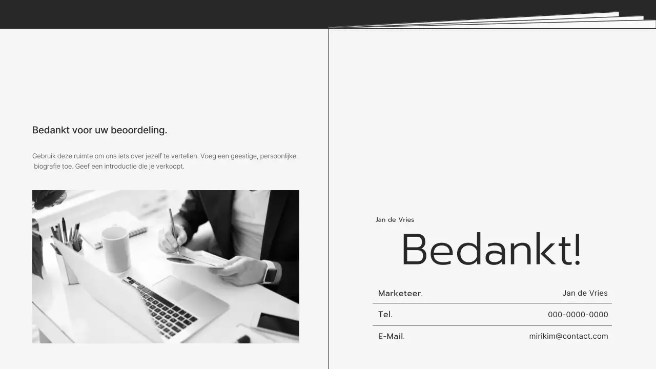 Grijze moderne portfolio-stationery