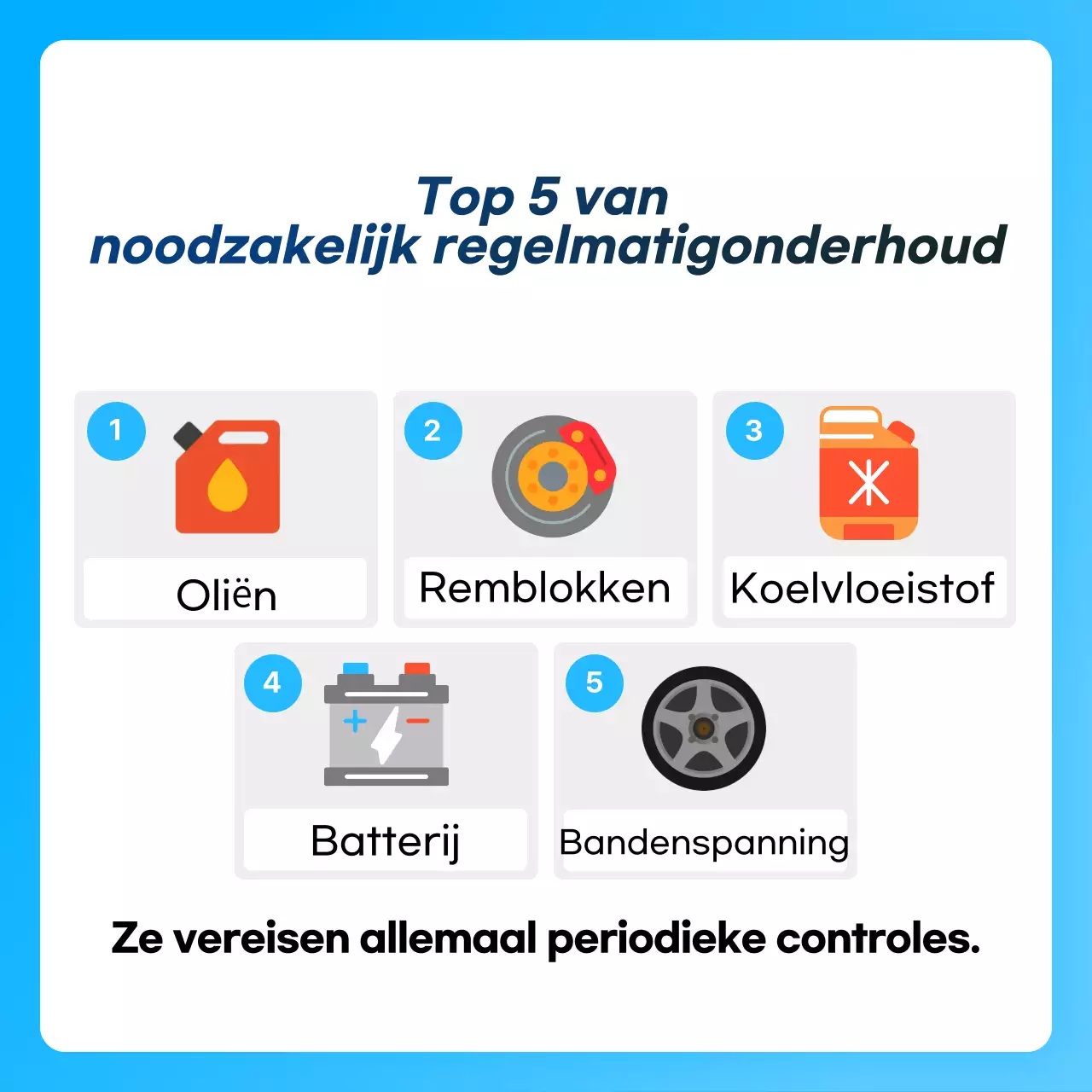 Advertentie voor moderne autoverzorging in hemelsblauw