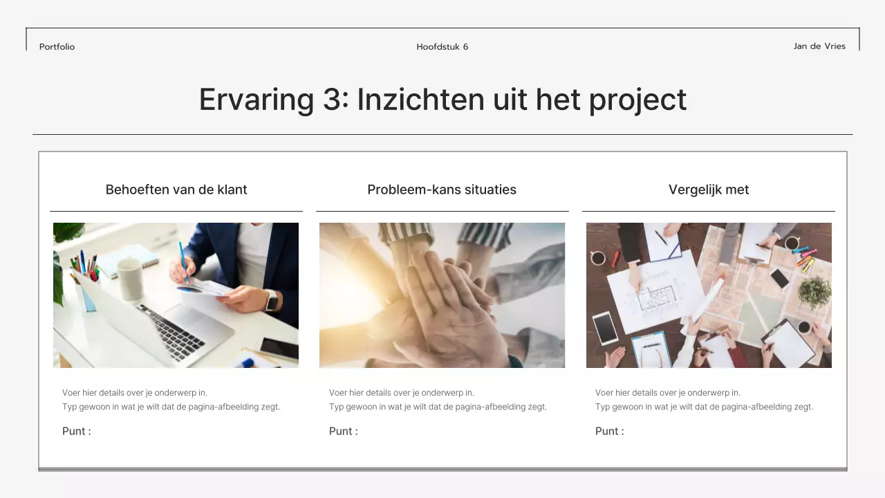 Grijze moderne portfolio-stationery