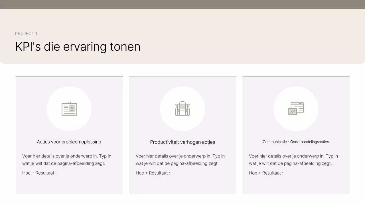 Introductie van Beige Clean Portfolio