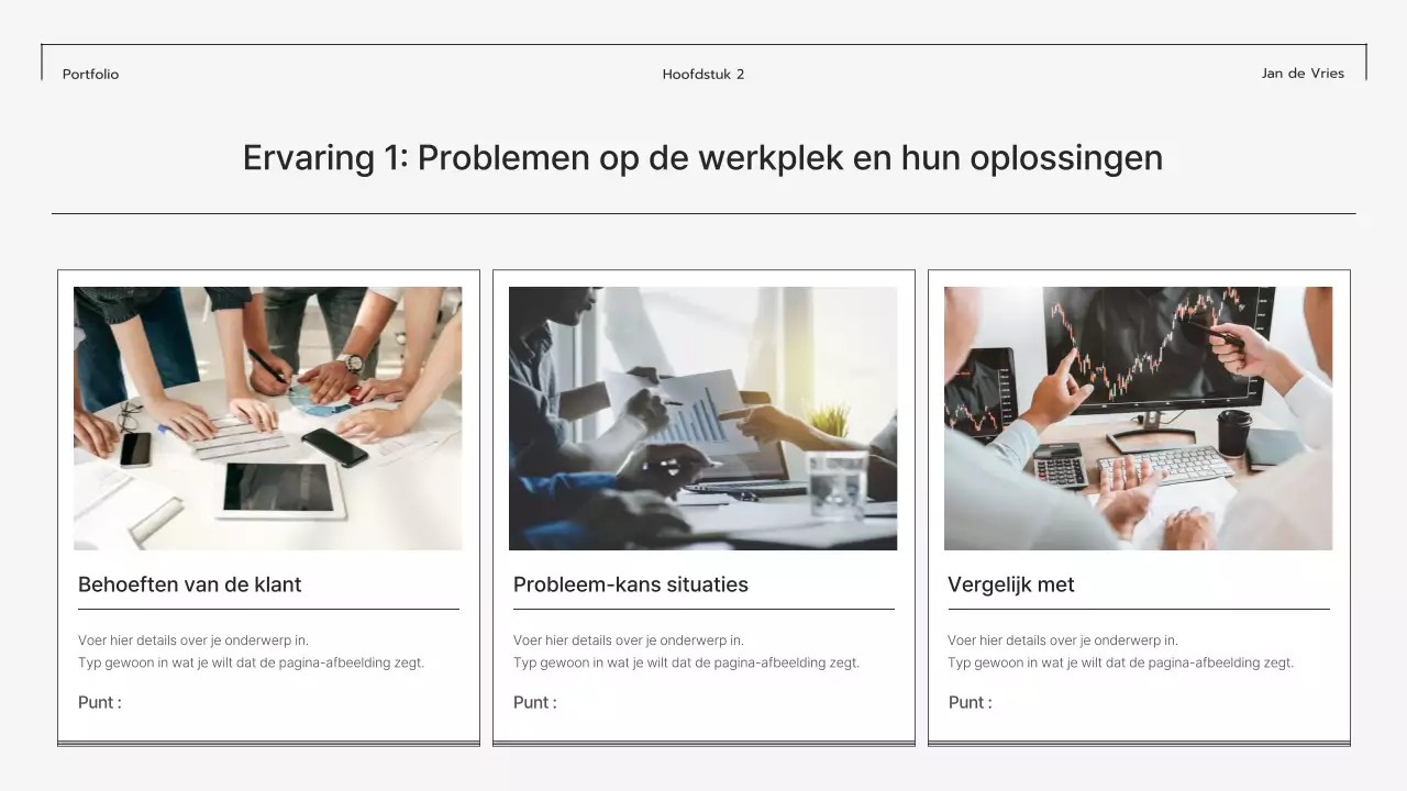 Grijze moderne portfolio-stationery