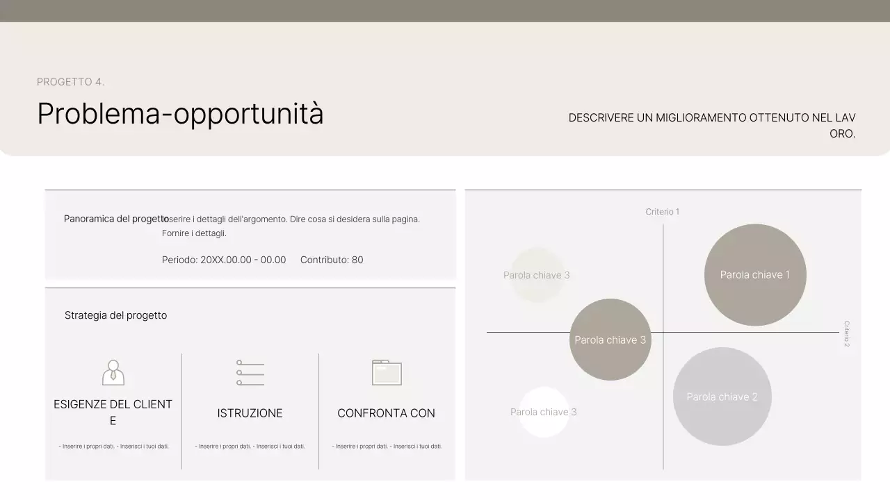 Presentazione del portfolio Beige Clean