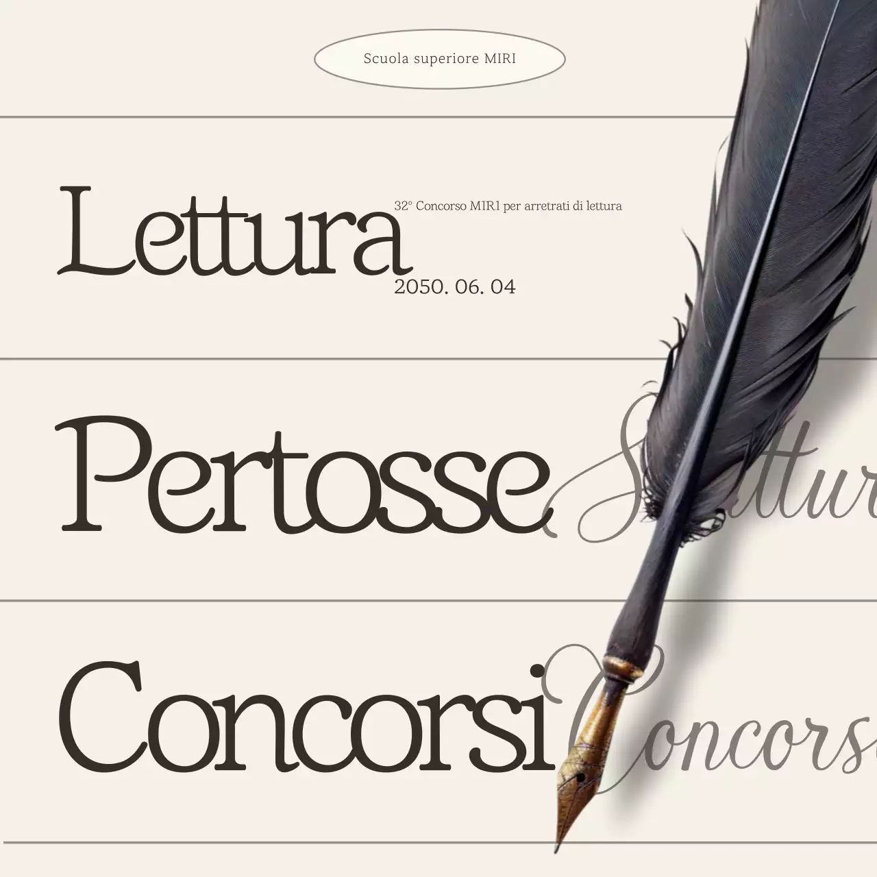 Concorso di lettura Beige Classic