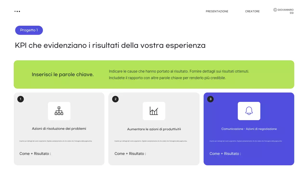Cancelleria moderna e verde per portfolio