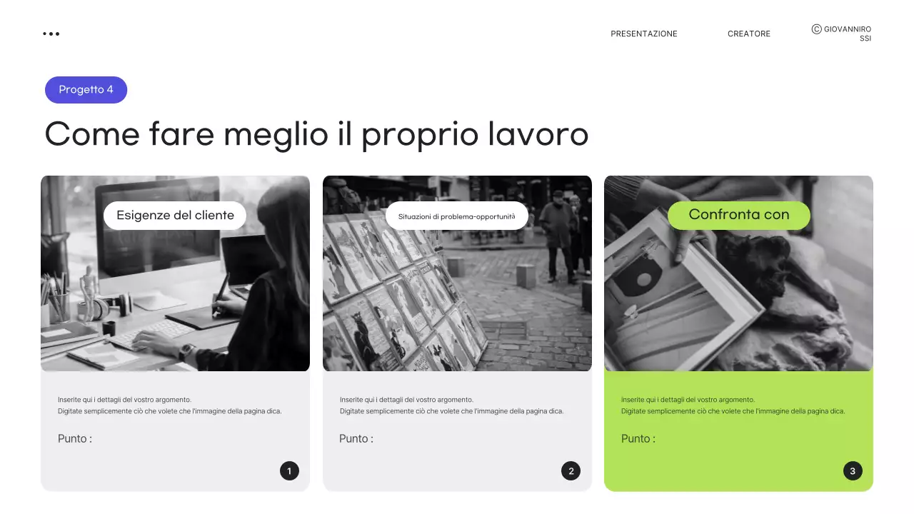 Cancelleria moderna e verde per portfolio