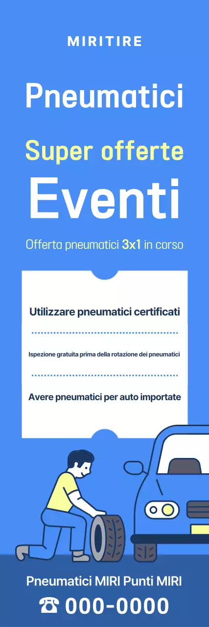 Evento auto blu pulita