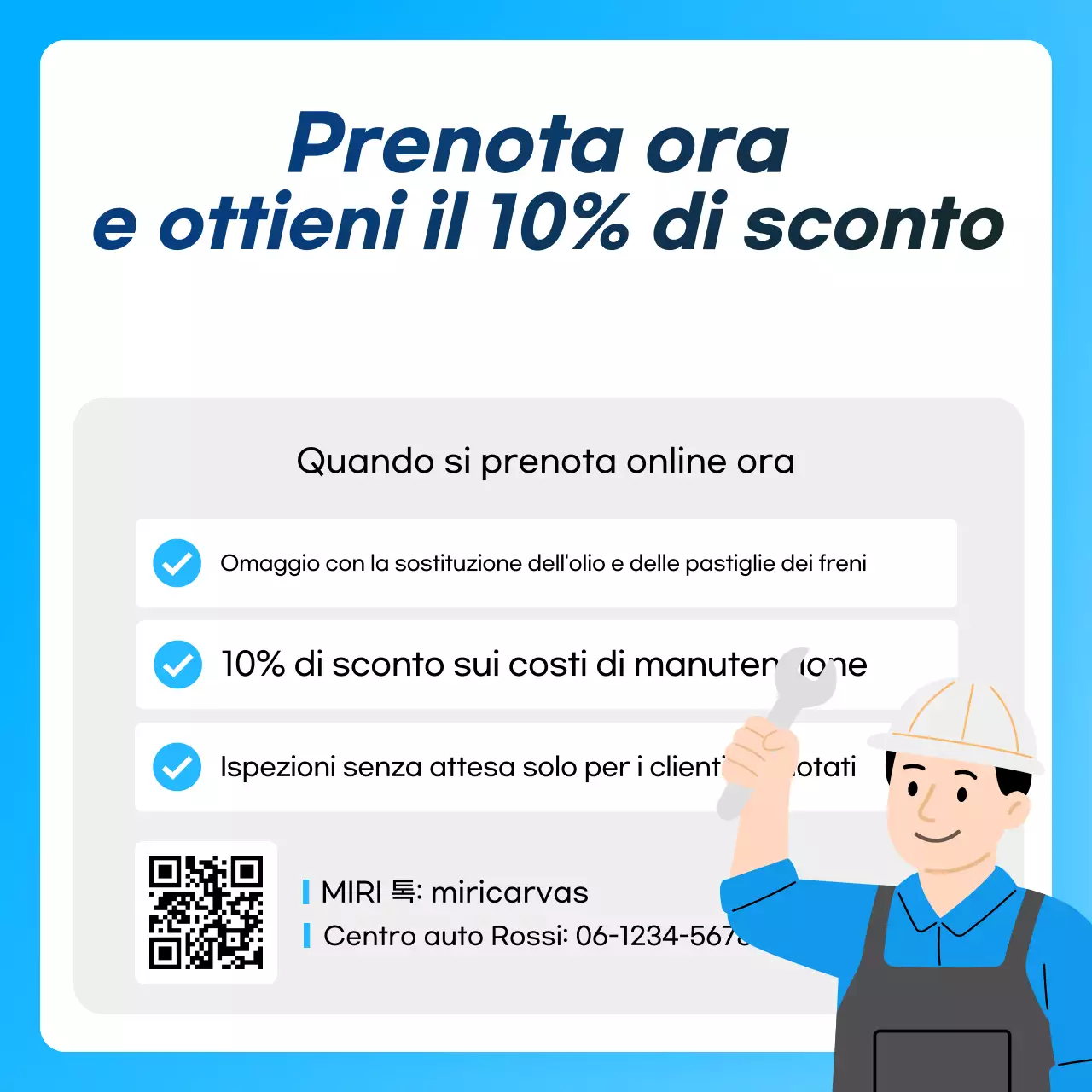 Pubblicità di Sky Blue Modern Car Care