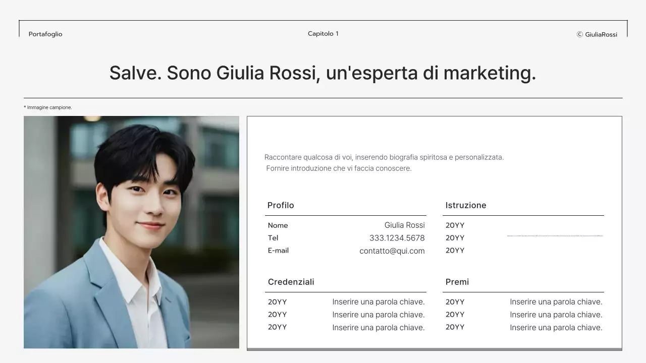 Cancelleria moderna grigia per portfolio